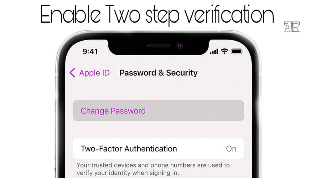 Enable two step verification remove hacker from iphone